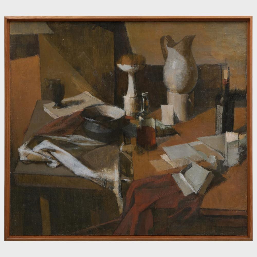 Ben Aronson comparable auction result: ben aronson b 1958 still life with compote