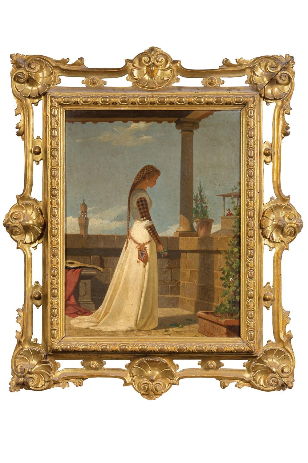 Gabriele Castagnola comparable auction result: gabriele castagnola 1828 1883 bianca cappello 1865