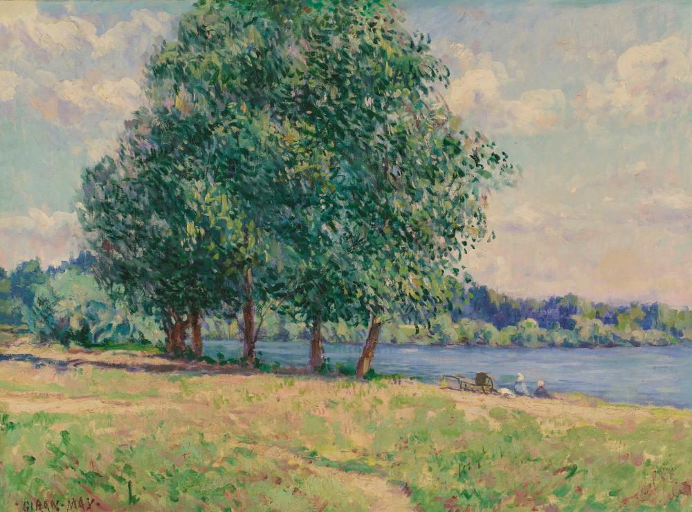 l on giran max 1867 1927 bords de l oise printemps · Aguttes · 2024-11-28 Léon Giran-Max comparable auction result: l on giran max 1867 1927 bords de l oise printemps