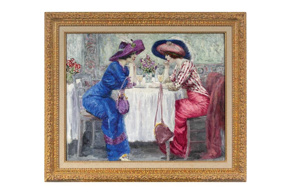 Ernest Marneffe comparable auction result: ernest marneffe 1866 1920 un drink en ville 1911
