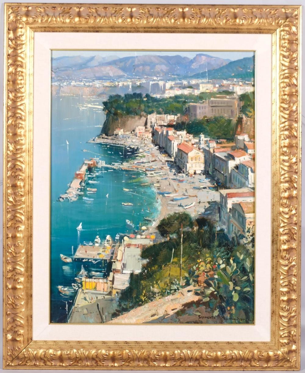 Vincenzo Aprile comparable auction result: vincenzo aprile born 1952 sorrento oil on boar