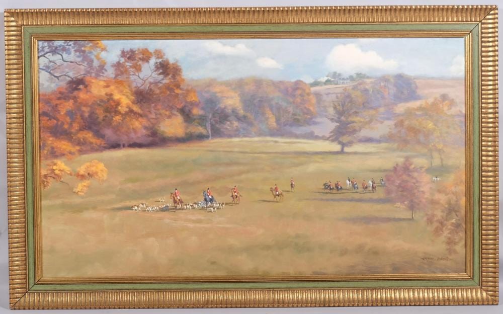 Arthur Spencer Roberts comparable auction result: arthur spencer roberts 1920 1997 hunting scen