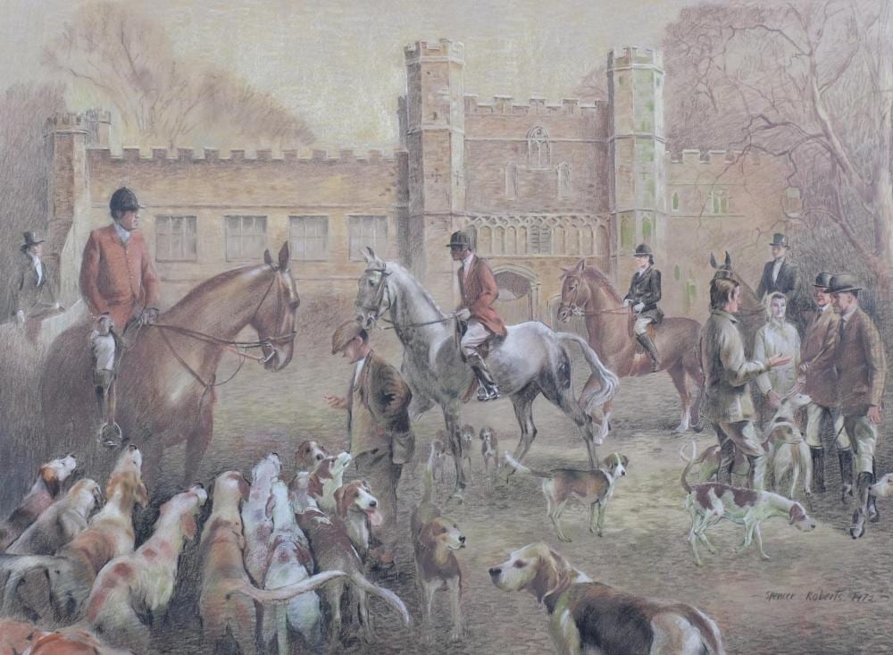 Arthur Spencer Roberts comparable auction result: arthur spencer roberts 1920 1997 the hunt at