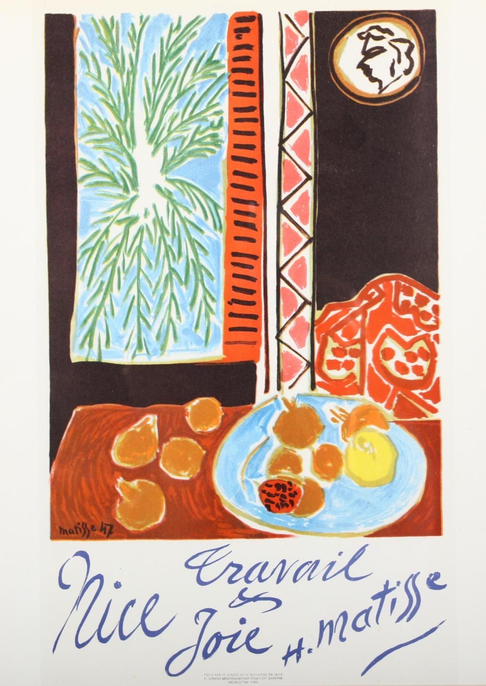 Henri Matisse (1869-1954), lithograph in colours o sold by Burstow & Hewett, lot 394 — auction record photograph