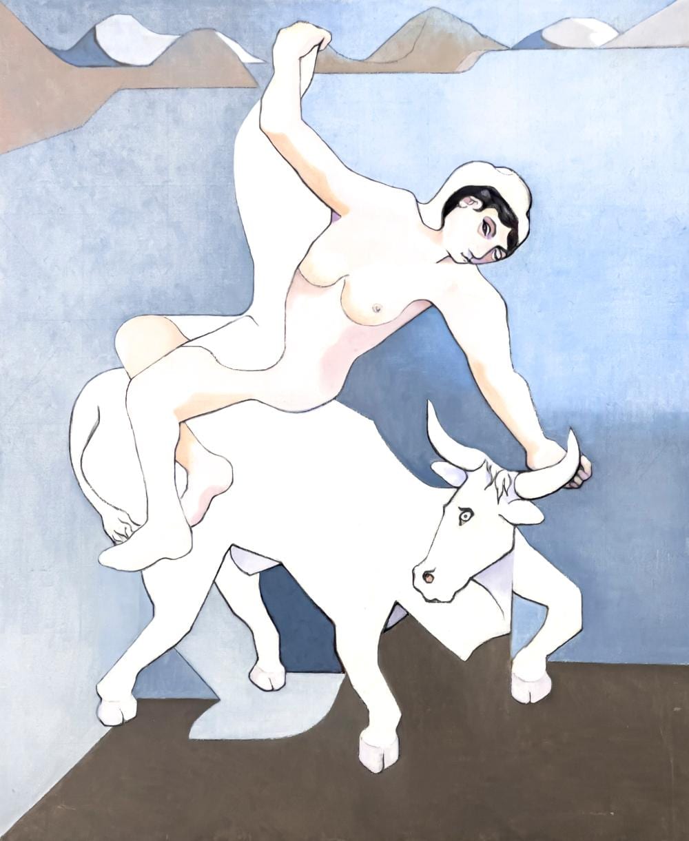 Leonard Alberts comparable auction result: leonard alberts europa on white bull