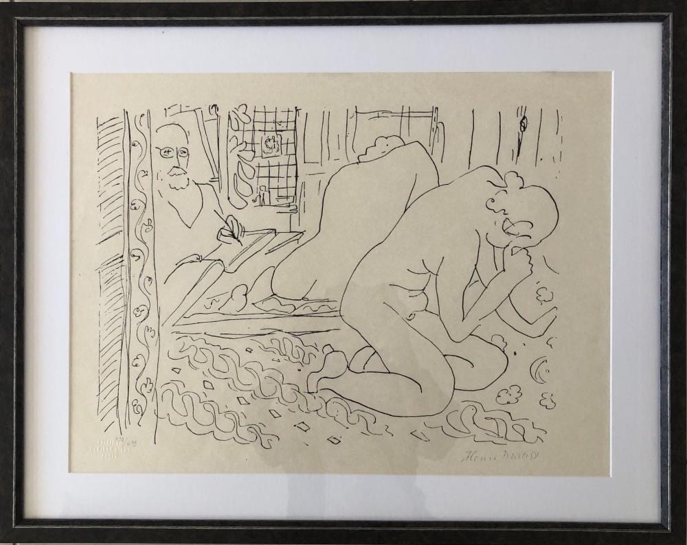 HENRI MATISSE [FRENCH] 1869-1954 [AFTER] RARE UNTITLED LIMITED EDITION 352/499 ORIGINAL LITHOGRAPH 1960 ON JAPON PAPER, PLATE SIGNED, SHEET SIZE 45X60CMS, FRAMED. sold by WA Art Auctions, lot 32 — auction record photograph