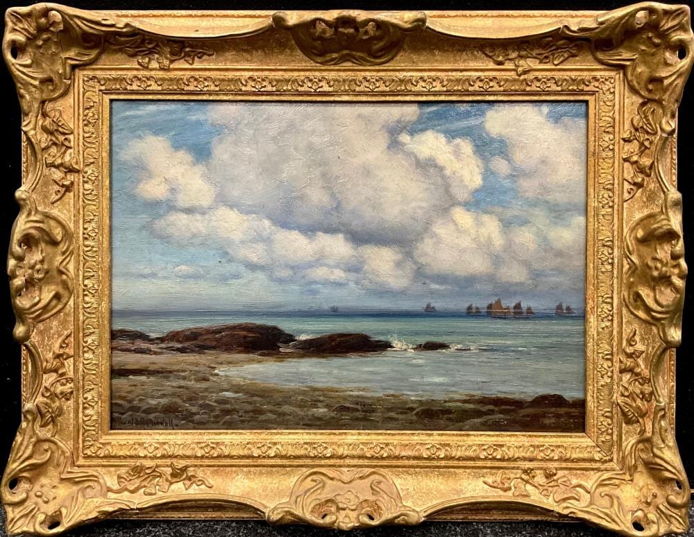Reginald Aspinwall comparable auction result: reginald aspinwall 1855 1921 morecombe bay signed oil on board dated 19