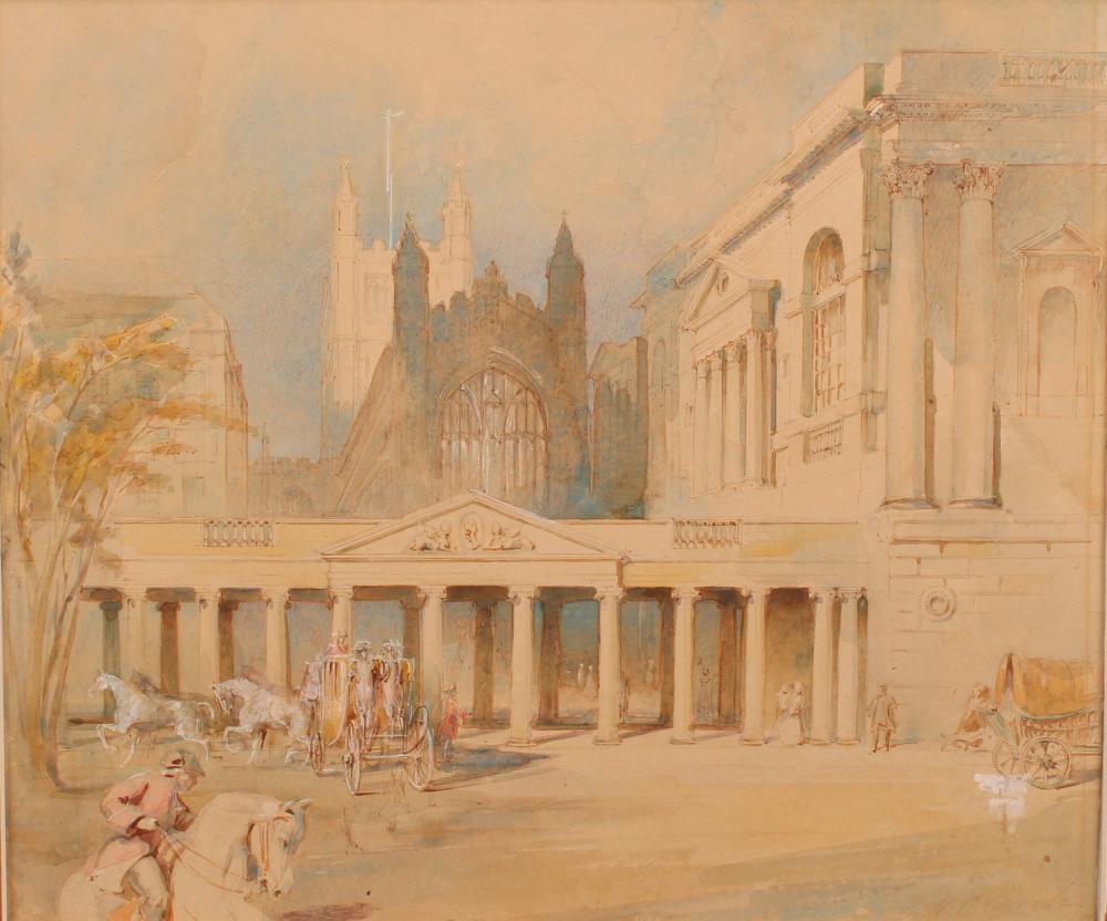 alfred charles conrade 1863 1955 bath abbey churchyard and west facade · Bamfords Auctioneers and Valuers Ltd · 2024-11-21 Alfred Charles Conrade comparable auction result: alfred charles conrade 1863 1955 bath abbey churchyard and west facade