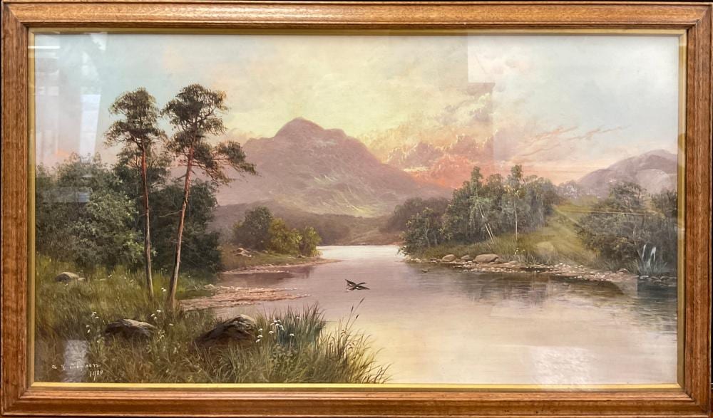 Sydney Yates Johnson comparable auction result: sydney yates johnson fl 1890 1926 mallard in flight signed oil on can
