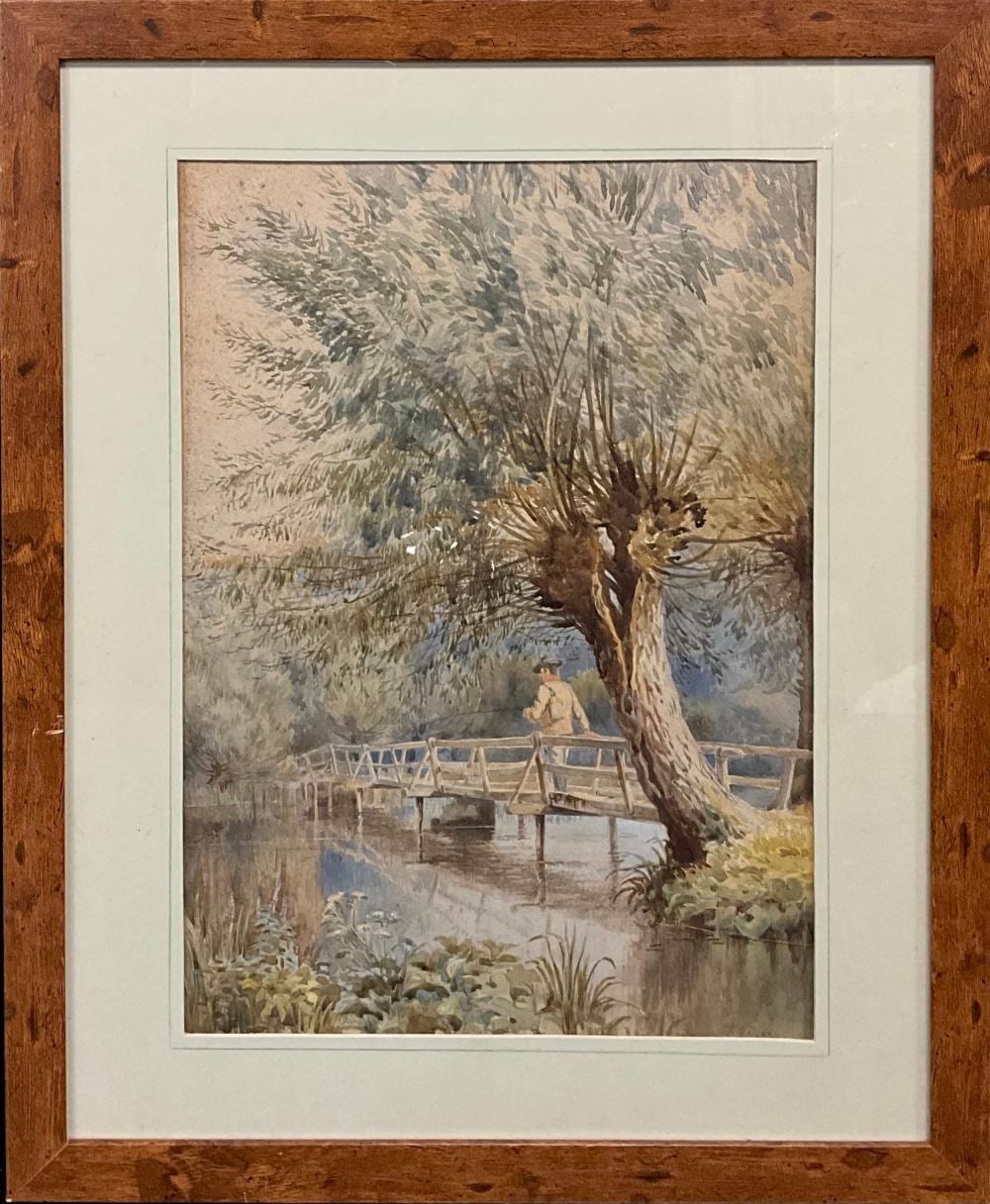 Frederick Charles Dixey comparable auction result: frederick charles dixey fl 1877 1891 fishing the current signed water