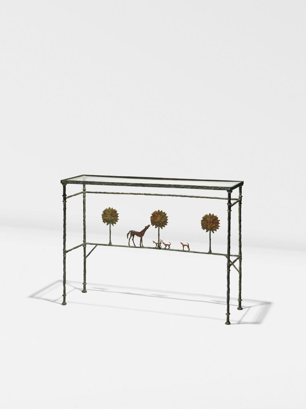 Diego Giacometti (1902-1985). CONSOLE 'PROMENADE DES AMIS', VARIANTE, VERS comparable sale