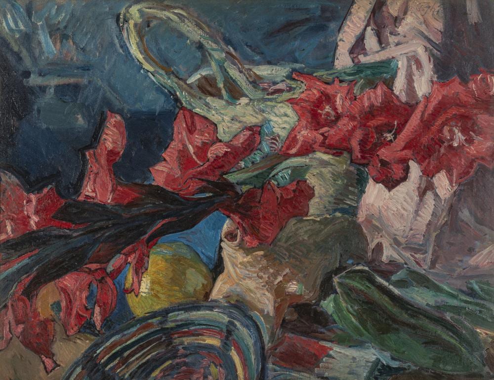 Paulo Ghiglia comparable auction result: oil still life by paulo ghiglia