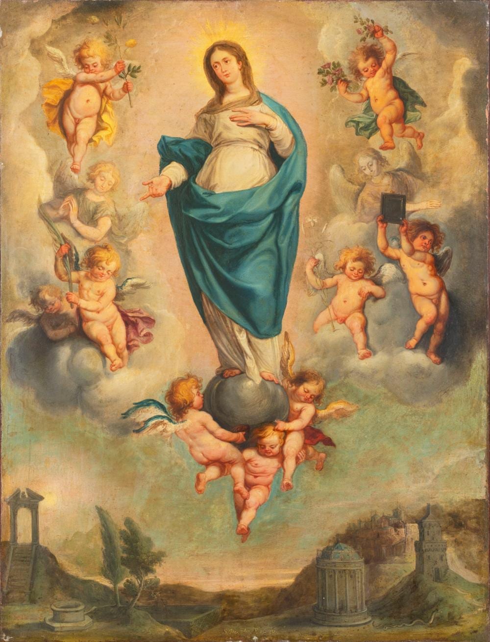 Simon de Vos comparable auction result: simon de vos anversa 1603 1676 immaculate conception