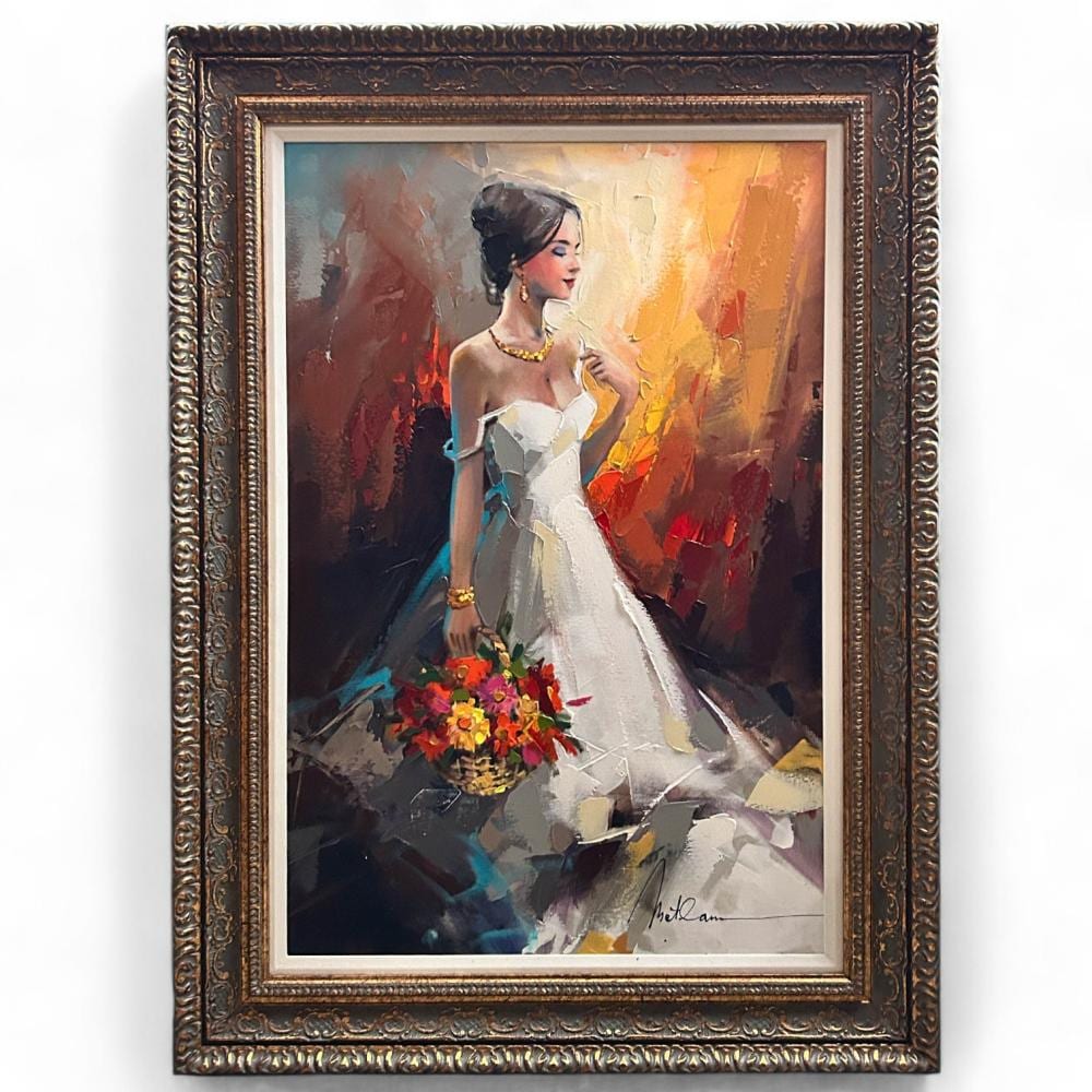 Anatoly Metlan comparable auction result: anatoly metlan b 1964 sweet bouquet oil painting