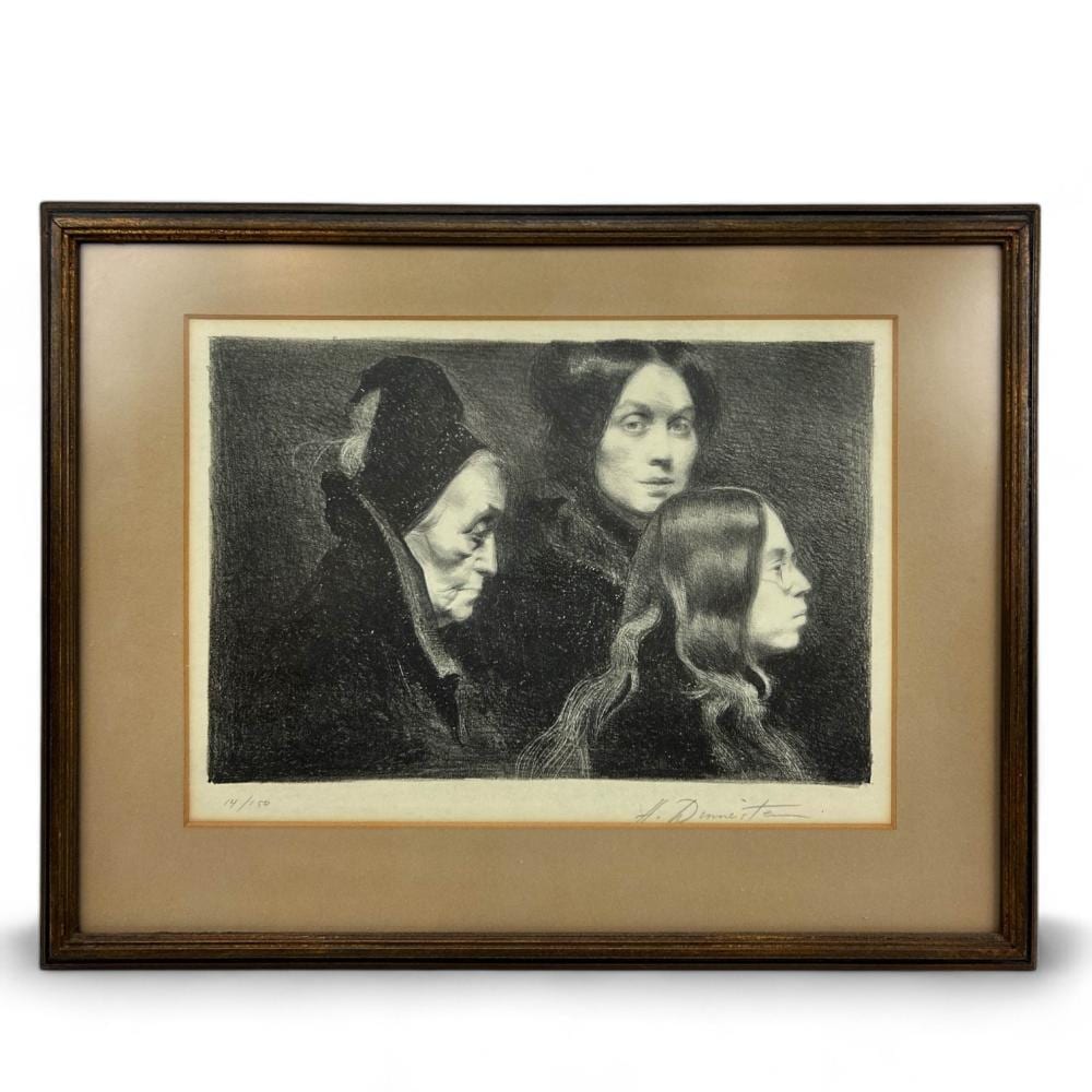 Harvey Dinnerstein comparable auction result: harvey dinnerstein 1928 2022 portrait lithograph