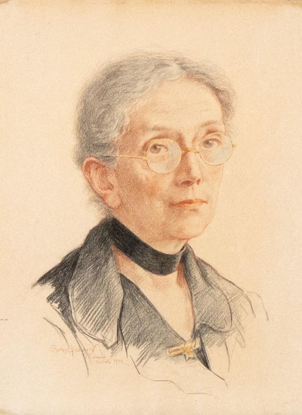 Boris Georgiev comparable auction result: boris georgiev varna 1888 roma 1962 female portrait