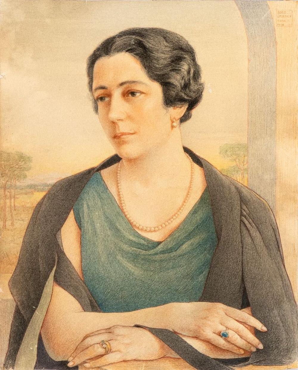 Boris Georgiev comparable auction result: boris georgiev varna 1888 roma 1962 female portrait