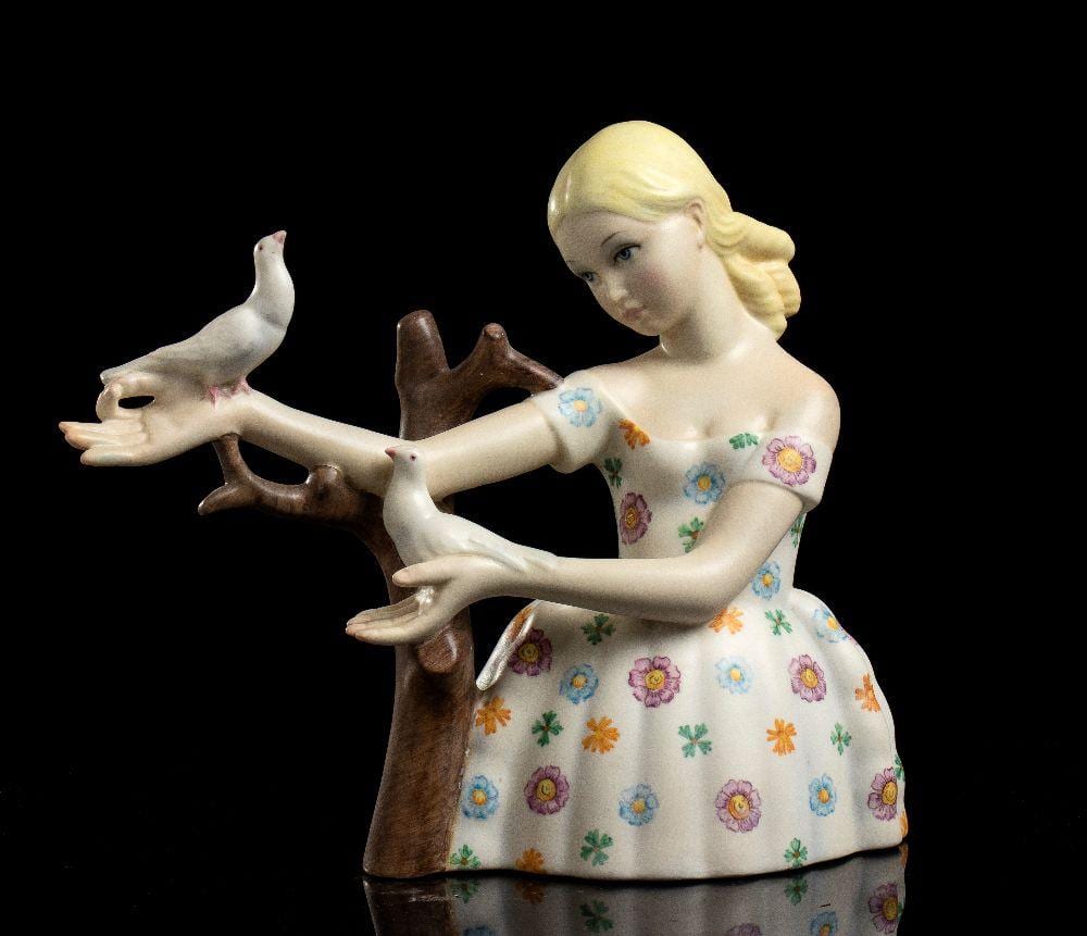 Abele Jacopi comparable auction result: abele jacopi lucca 1882 1957 lady with doves