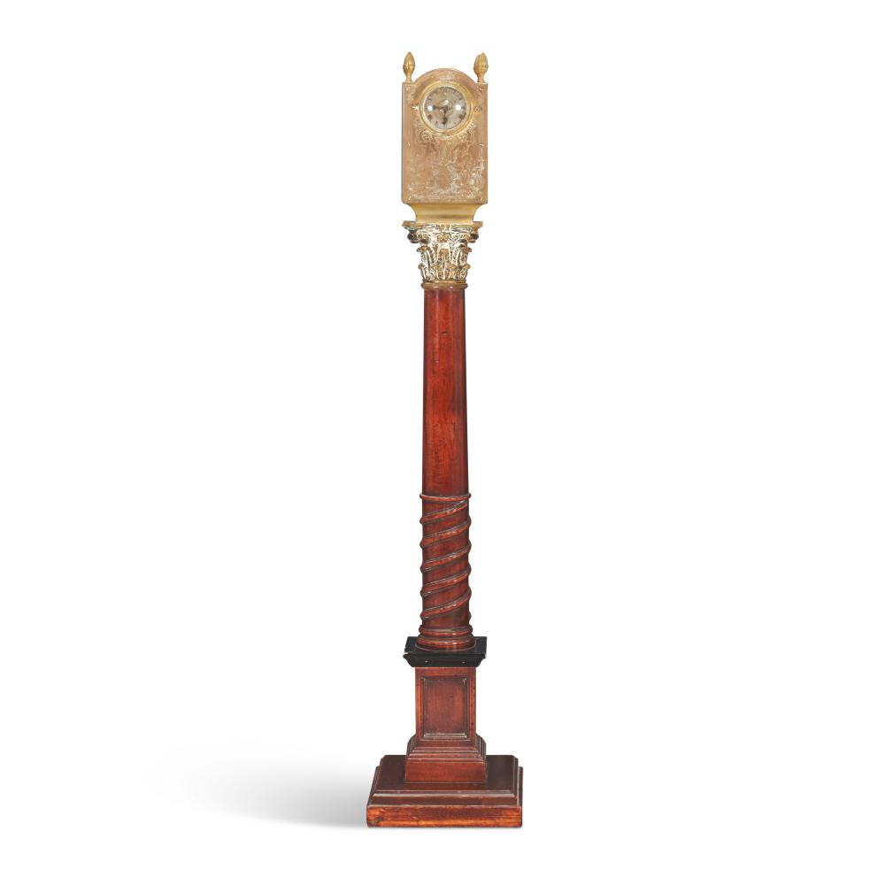a regency lantern clock on mahogany and ebonized base the clock case by mi · Christie's · 2024-12-17 Miquel Villà i Bassols comparable auction result: a regency lantern clock on mahogany and ebonized base the clock case by mi