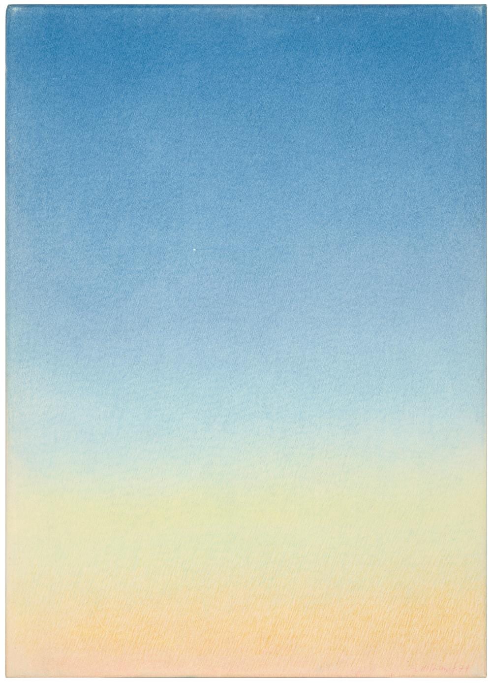 Alfred Hofkunst comparable auction result: alfred hofkunst 1942 2004 ciel de provence colored pencil on paper laid