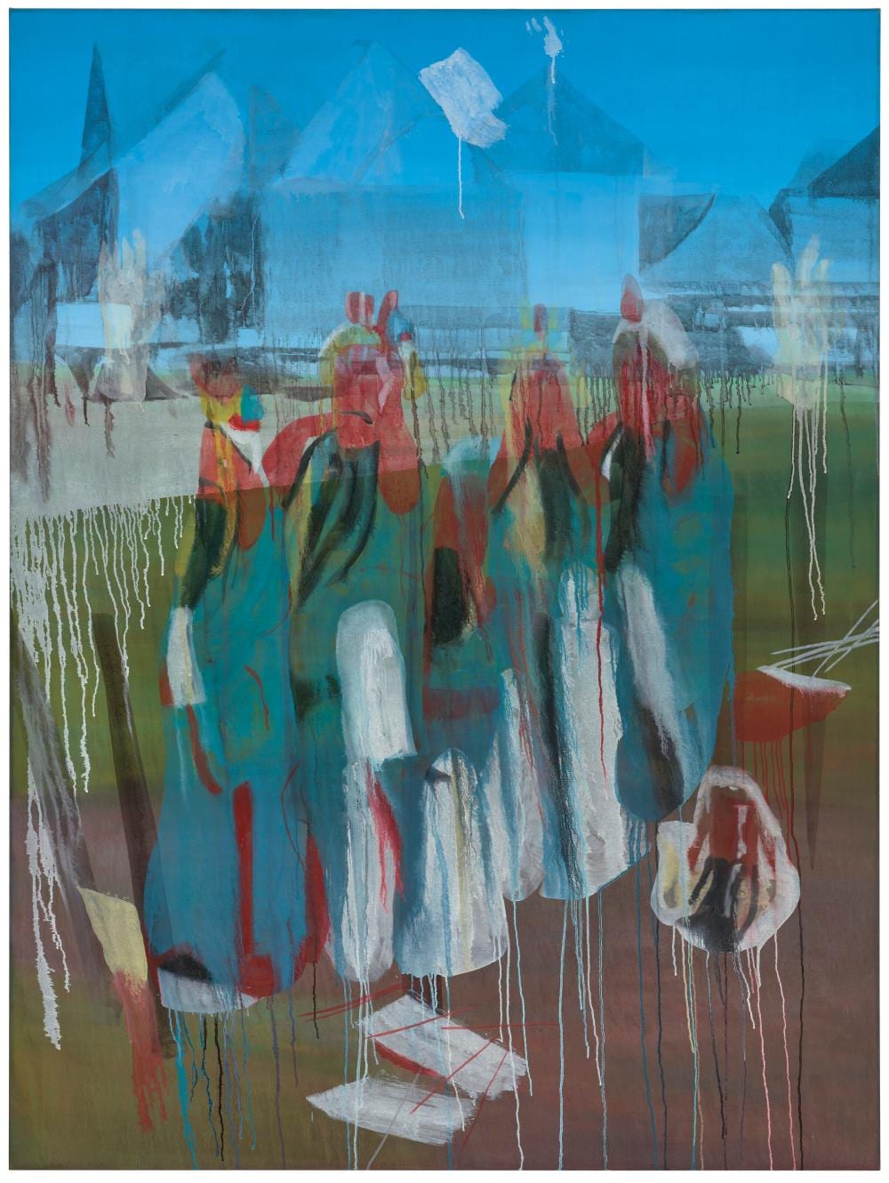 Marc Desgrandchamps comparable auction result: marc desgrandchamps b 1960 untitled oil on canvas 78 x 59 in 200 x