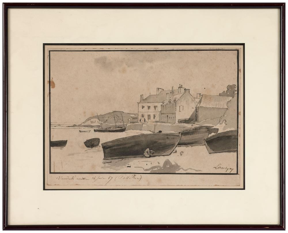emmanuel lansyer 1835 1893 vue de port rhu sur la c te de douarnenez · Osenat · 2024-11-24 Emmanuel Lansyer comparable auction result: emmanuel lansyer 1835 1893 vue de port rhu sur la c te de douarnenez