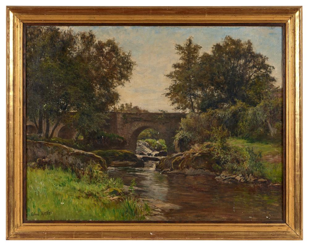 Gabriel Mathieu comparable auction result: gabriel mathieu 1843 1921 le pont