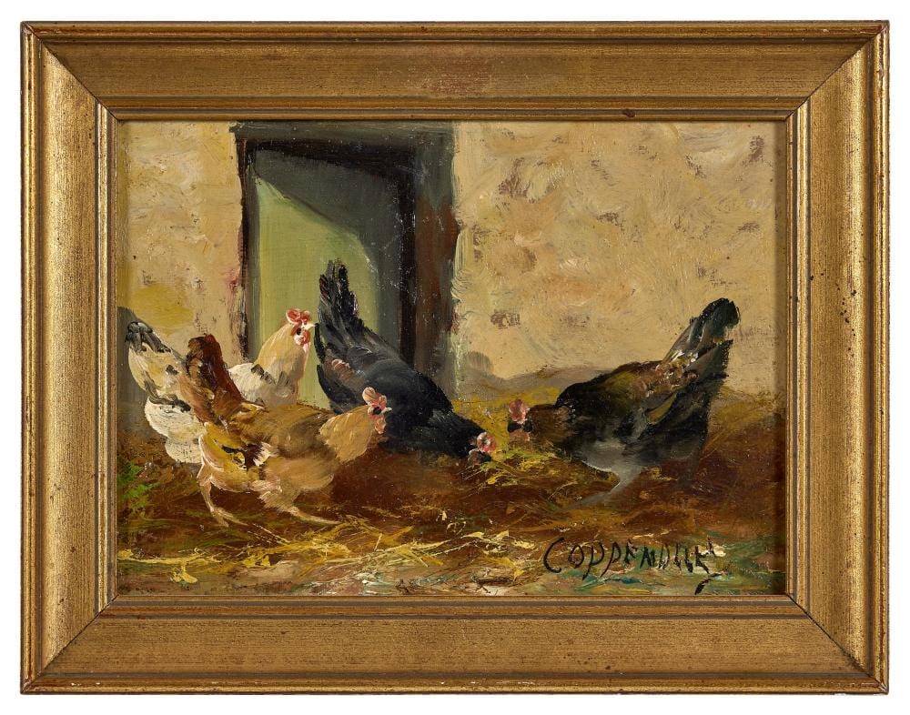 Edmond van Coppenolle comparable auction result: edmond van coppenolle c 1843 46 1915 le poulailler