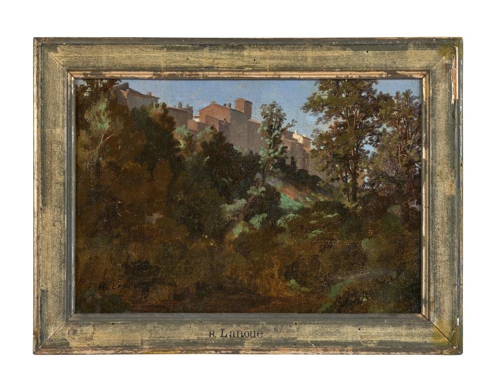 Félix Hippolyte Lanoue comparable auction result: f lix hippolyte lanoue 1812 1872 paysage probablement l arricia italie