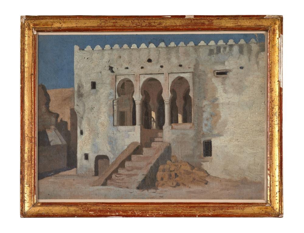 Jean Richard Goubie comparable auction result: jean richard goubie 1842 1899 la tr sorerie beit el m l tanger
