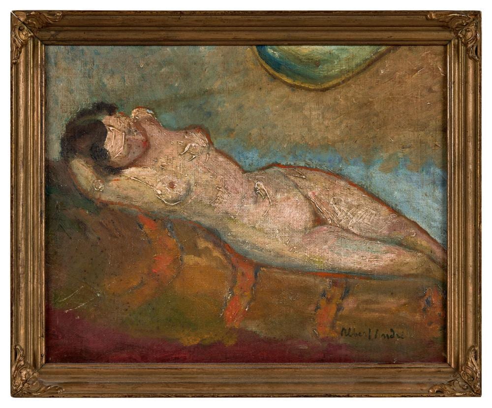 Albert Benjamin André comparable auction result: albert andr 1869 1954 nu allong