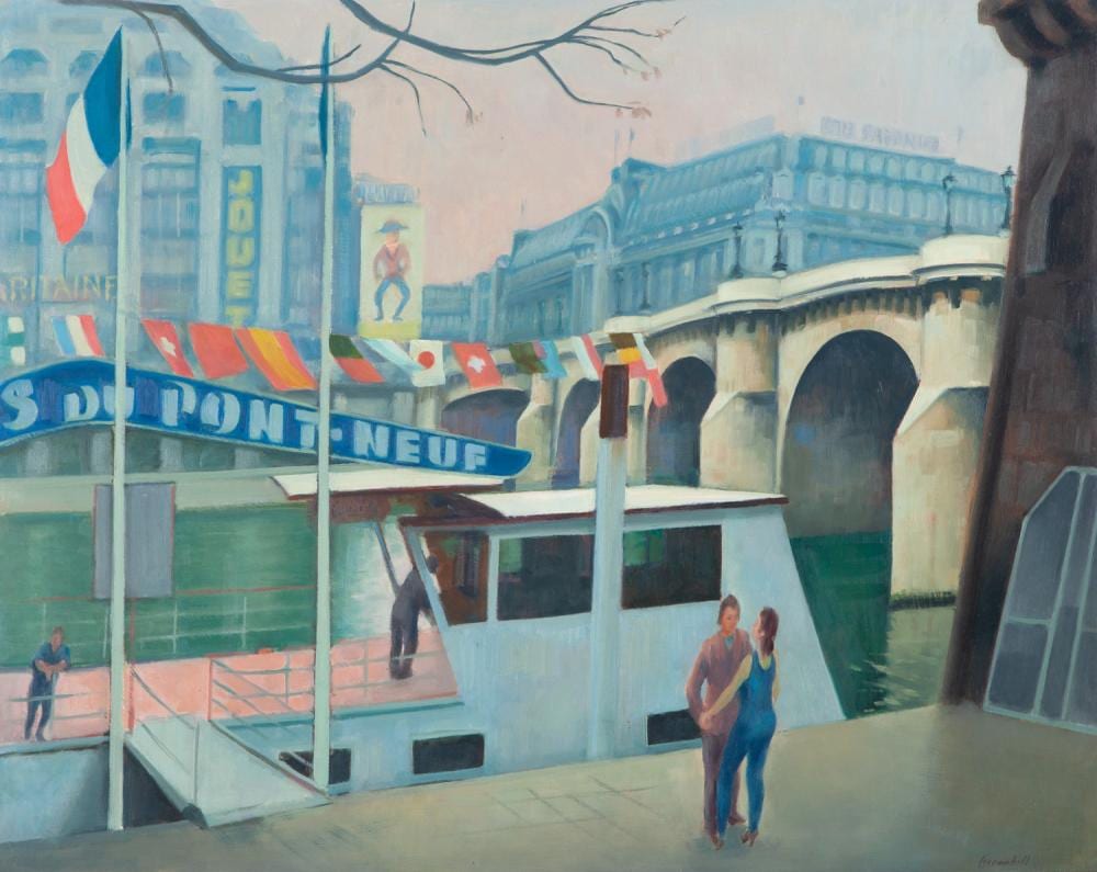 harold greenhill vedettes du pont neuf oil on board · GFL Fine Art · 2024-11-26 Harold Greenhill comparable auction result: harold greenhill vedettes du pont neuf oil on board