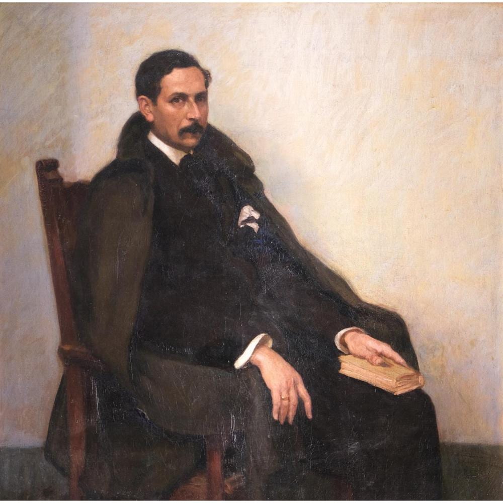 Alfonso Grosso Sánchez comparable auction result: alfonso grosso sevilla 1893 1983 retrato del poeta jos mu oz san rom n
