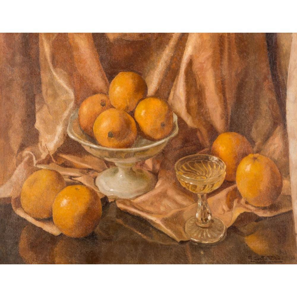 Rafael Cantarero comparable auction result: rafael cantarero sevilla 1907 1957 bodeg n con naranjas
