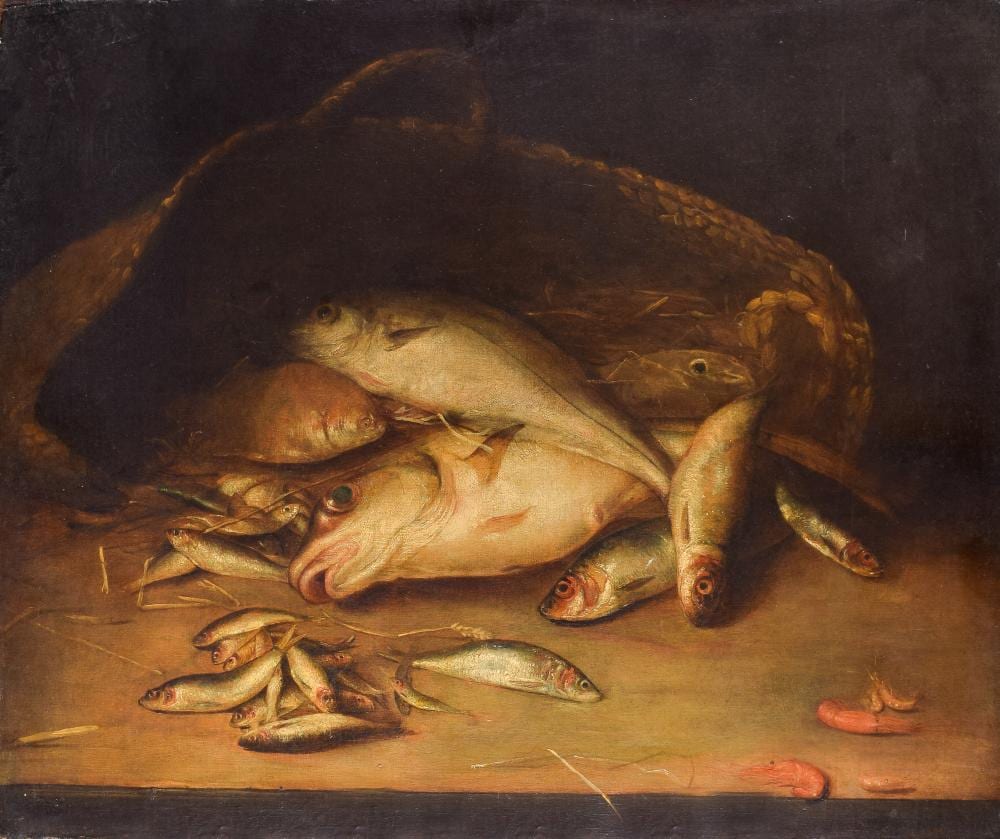 Henry Leonidas Rolfe comparable auction result: henry leonidas rolfe british 1824 1881 still life with fish