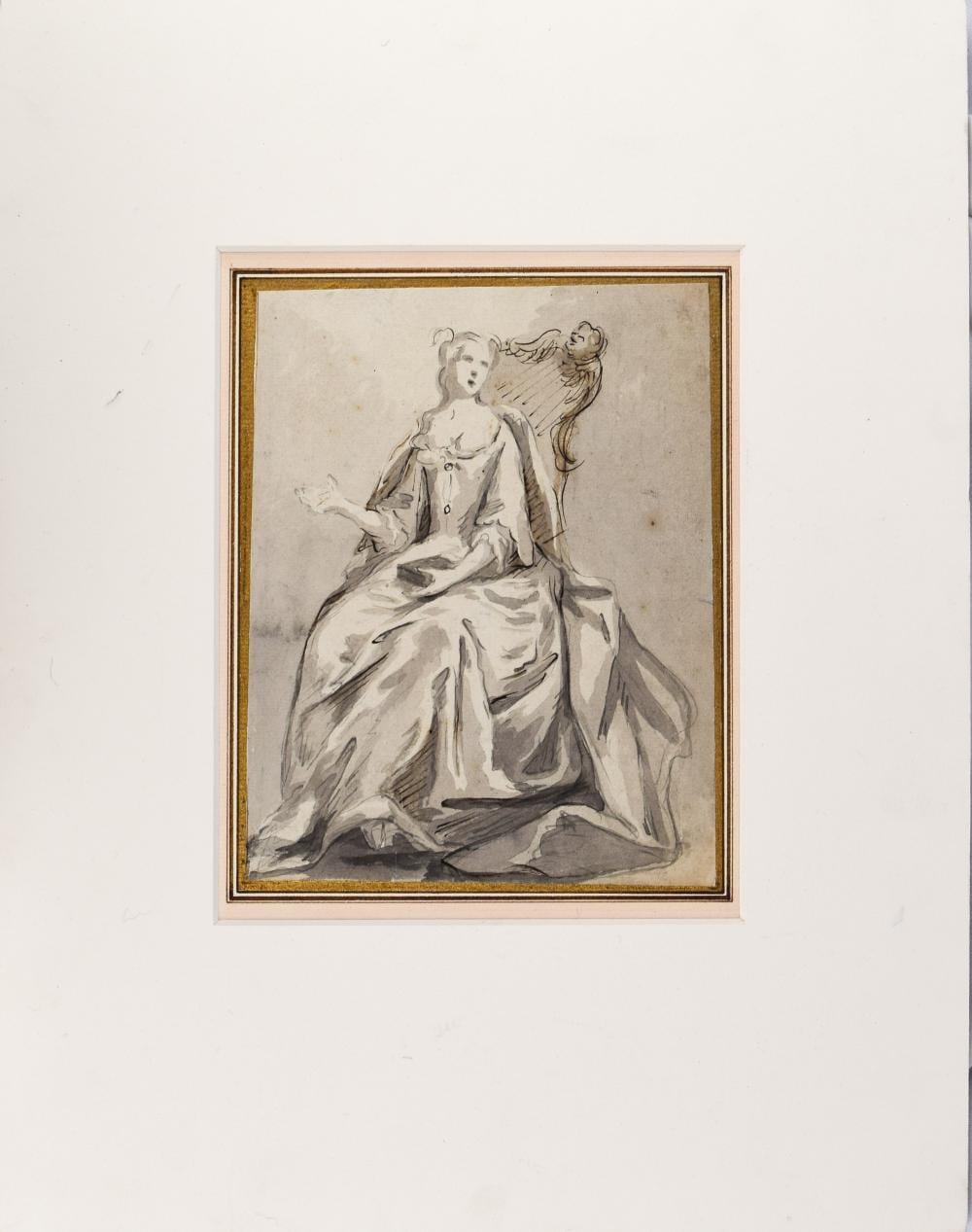 John Vanderbank comparable auction result: john vanderbank english 1694 1739 study of a seated lady