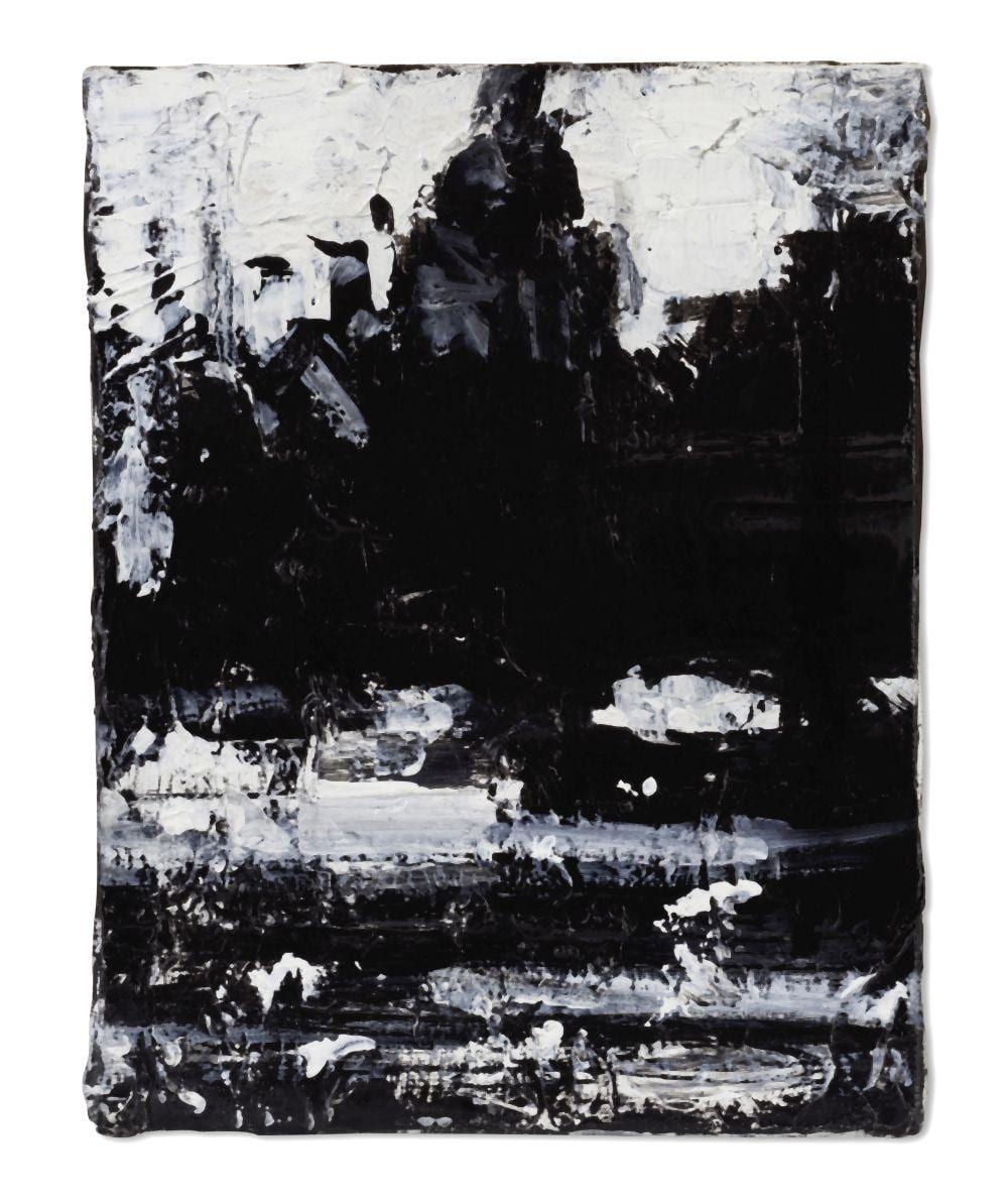 john virtue british born 1947 landscape no 756 unframed together with a further acrylic black ink and shellac on canvas painting landscape no 691 by the same hand 2 · Bonhams · 2024-11-27 John Virtue comparable auction result: john virtue british born 1947 landscape no 756 unframed together with a further acrylic black ink and shellac on canvas painting landscape no 691 by the same hand 2