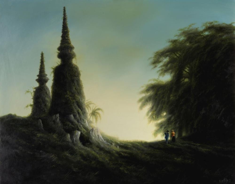 Felix Kelly comparable auction result: felix kelly british 1914 1994 ruined chedi