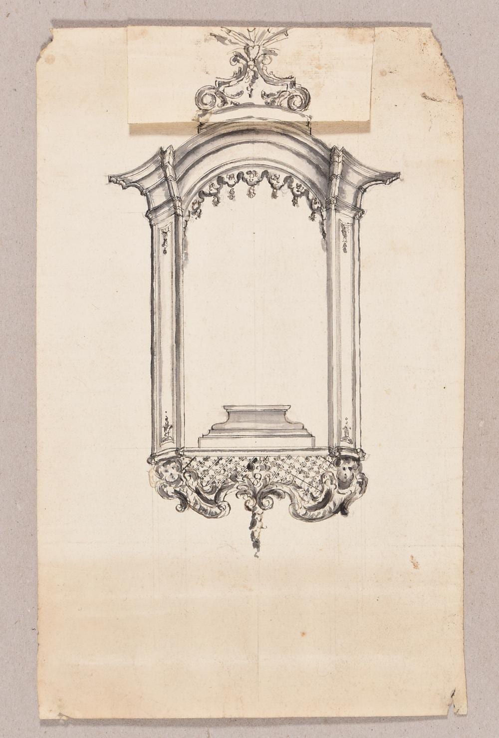 Laurent Delvaux comparable auction result: design for a funerary monument