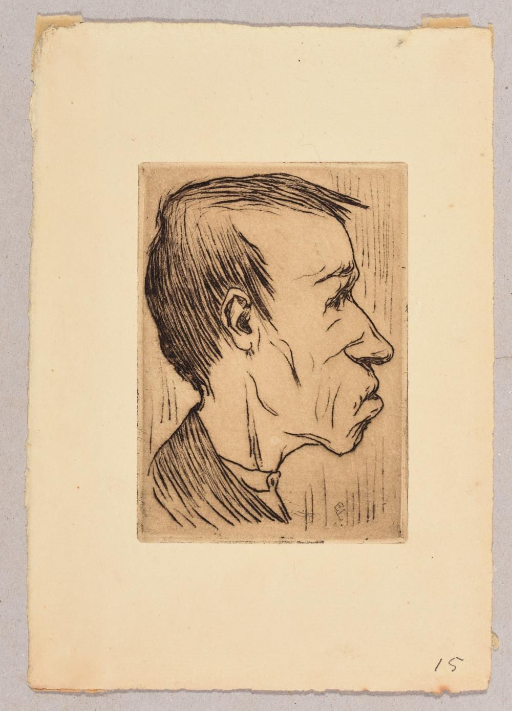 Eugène Laermans comparable auction result: 3 etchings