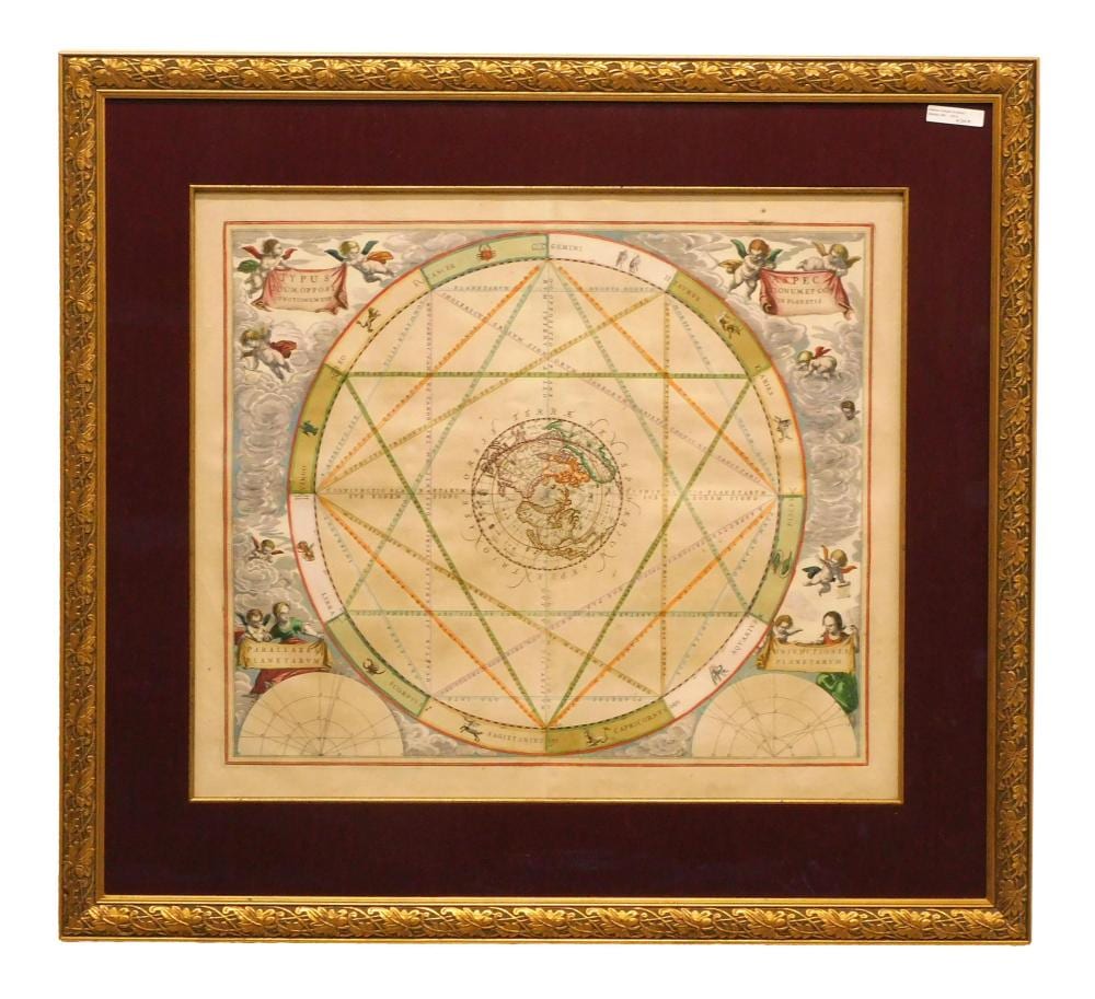 Andreas Cellarius comparable auction result: andreas cellarius amsterdam map