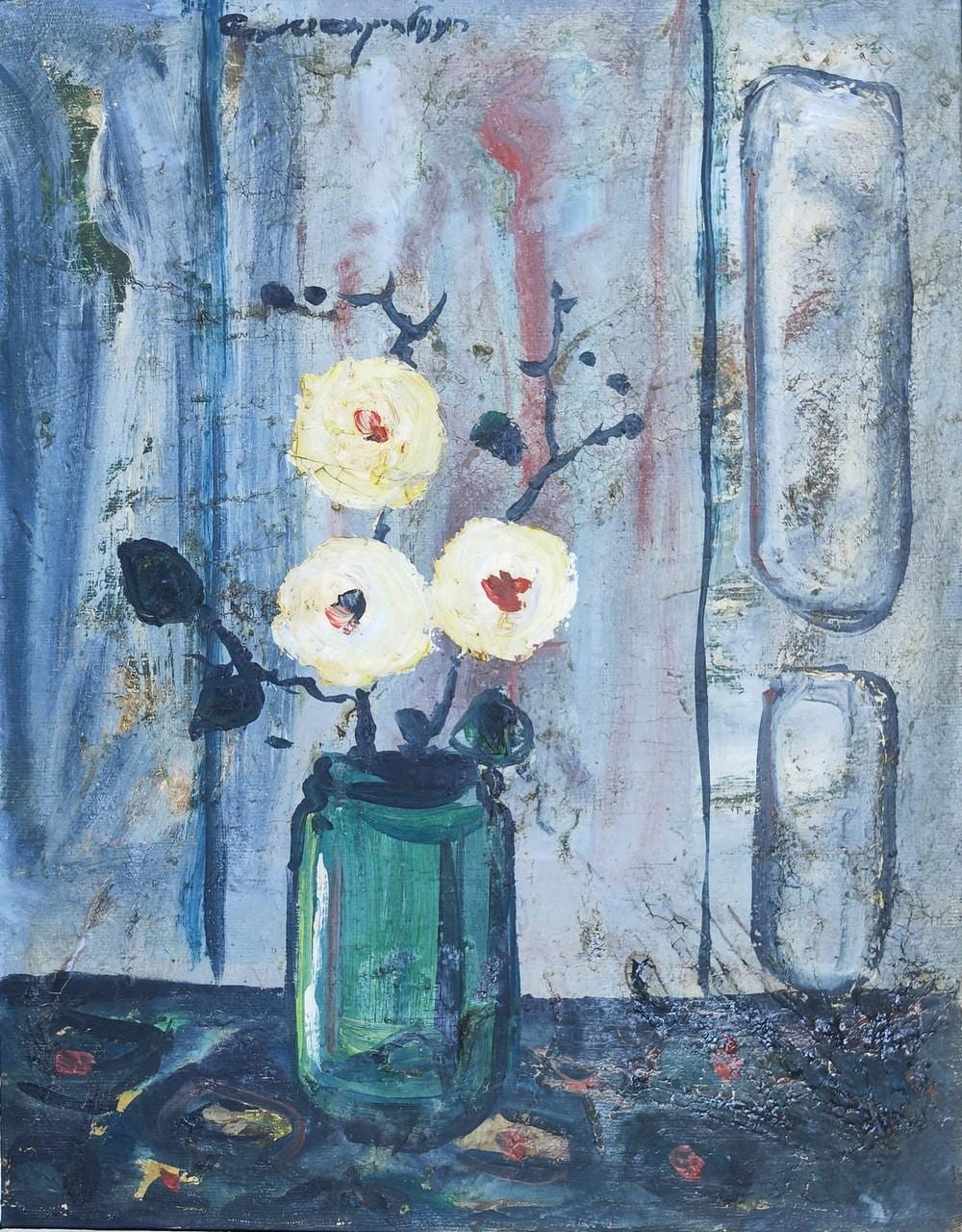 Chaim Rosenthal comparable auction result: chaim rosenthal 1938 2011 vase of flowers