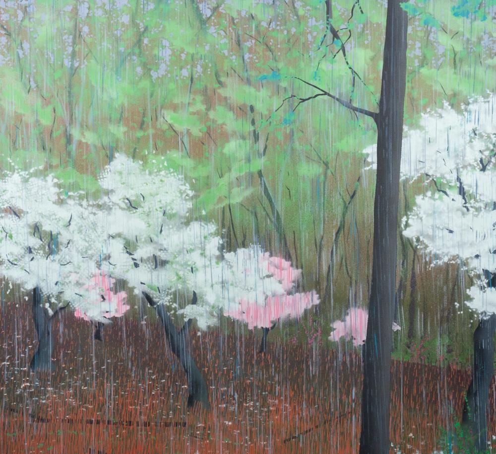 maud gatewood old orchard in rain acrylic on canvas · Atlanta Auction Gallery, ltd · 2024-12-07 Maud Gatewood comparable auction result: maud gatewood old orchard in rain acrylic on canvas