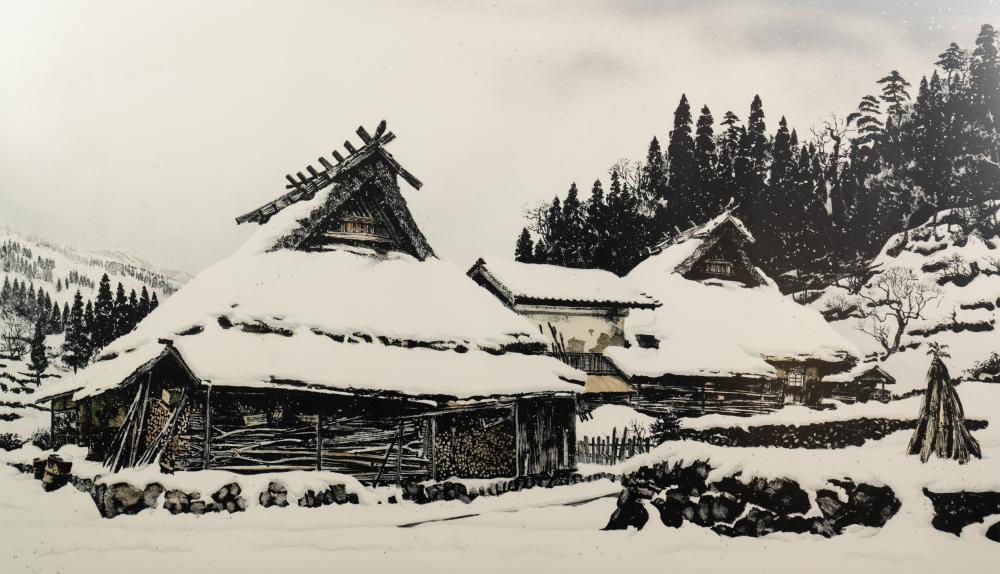 Brian Williams comparable auction result: brian williams hanase winter lithograph