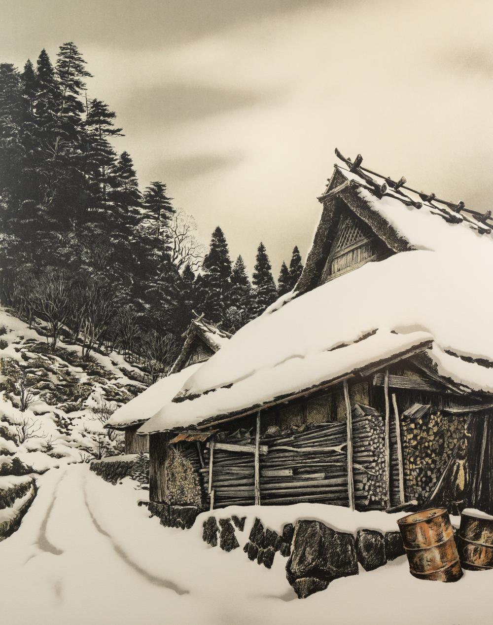 Brian Williams comparable auction result: brian williams back way lithograph
