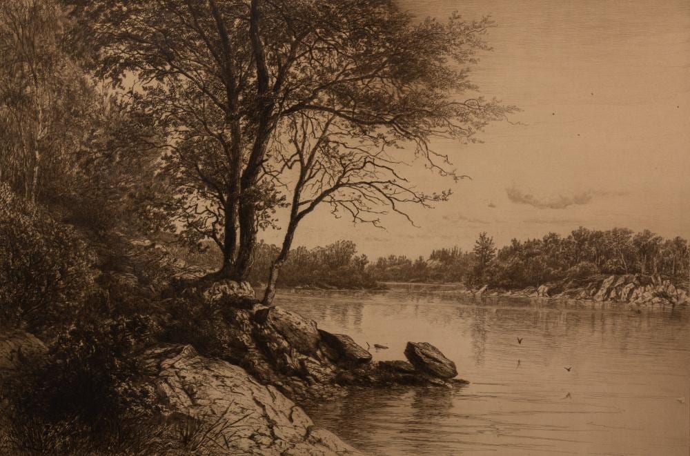 Hendrik Dirk Kruseman van Elten comparable auction result: hendrik dirk kruseman van elten the hudson etching