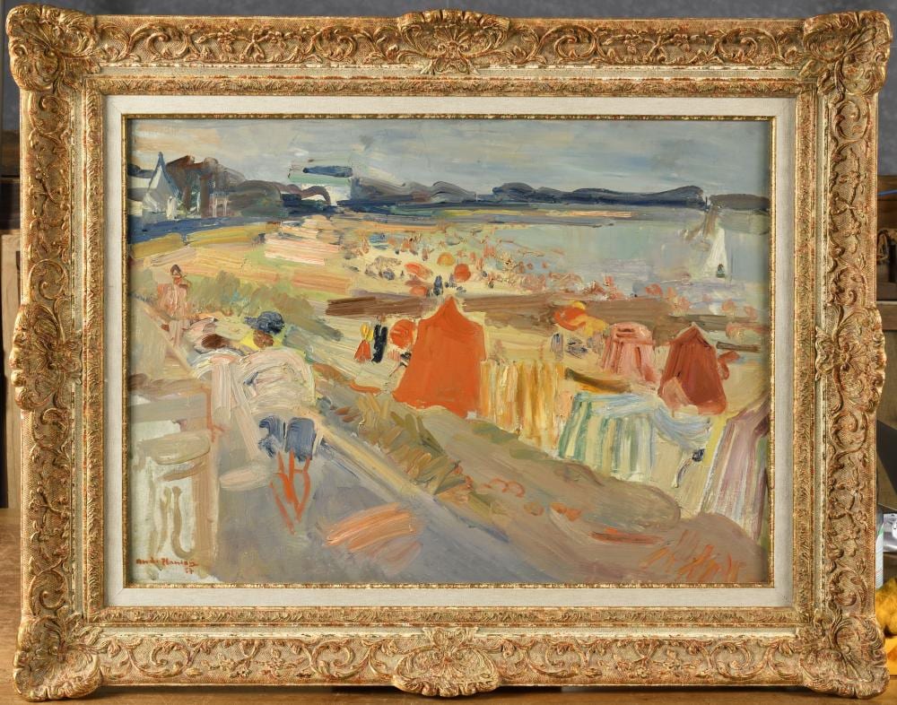 André Planson comparable auction result: andr planson 1898 1981 les tentes deauville 1957
