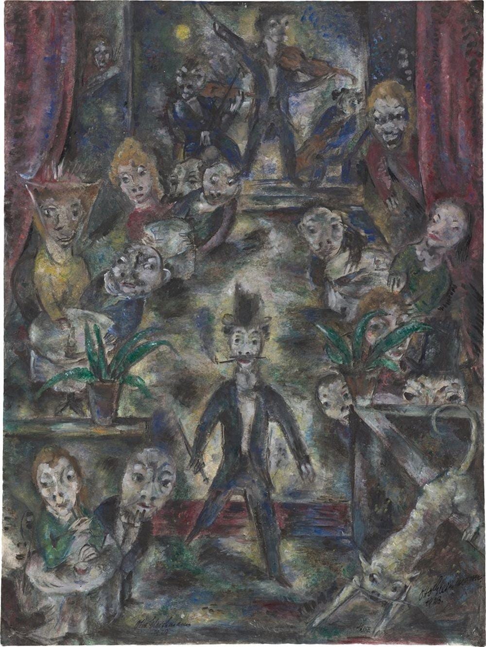 Otto Gleichmann comparable auction result: otto gleichmann gro es kaffeehaus