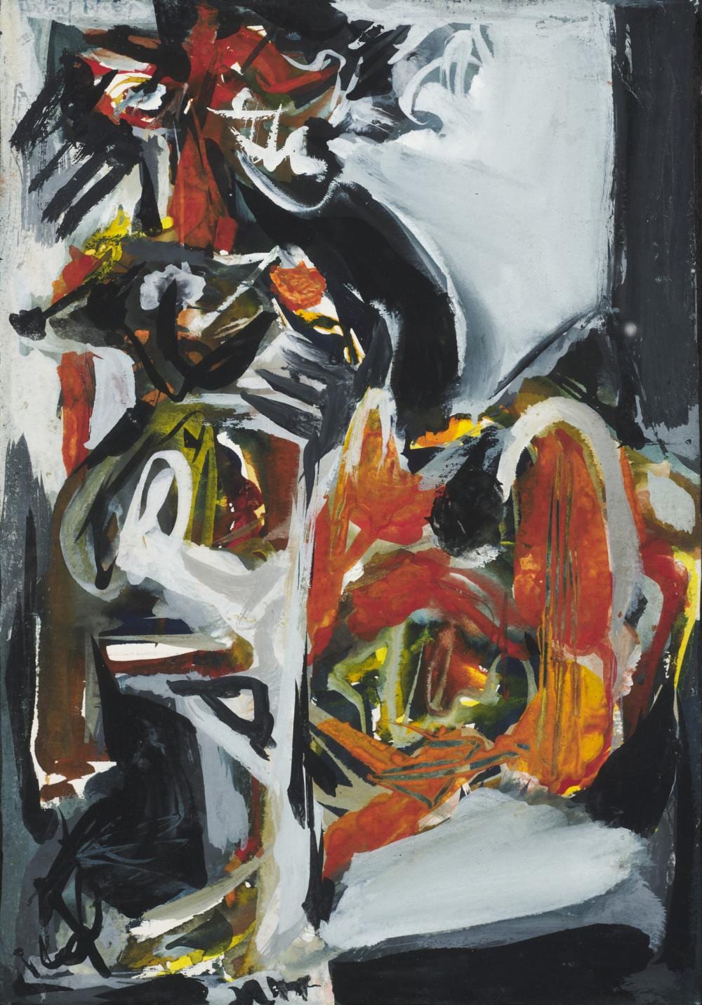 Philippe Artias comparable auction result: philippe artias untitled 1969 watercolor on canvas paper cm 27x19 signed and dated 69 in upper left corner provenance directly from the artist private collection ancona
