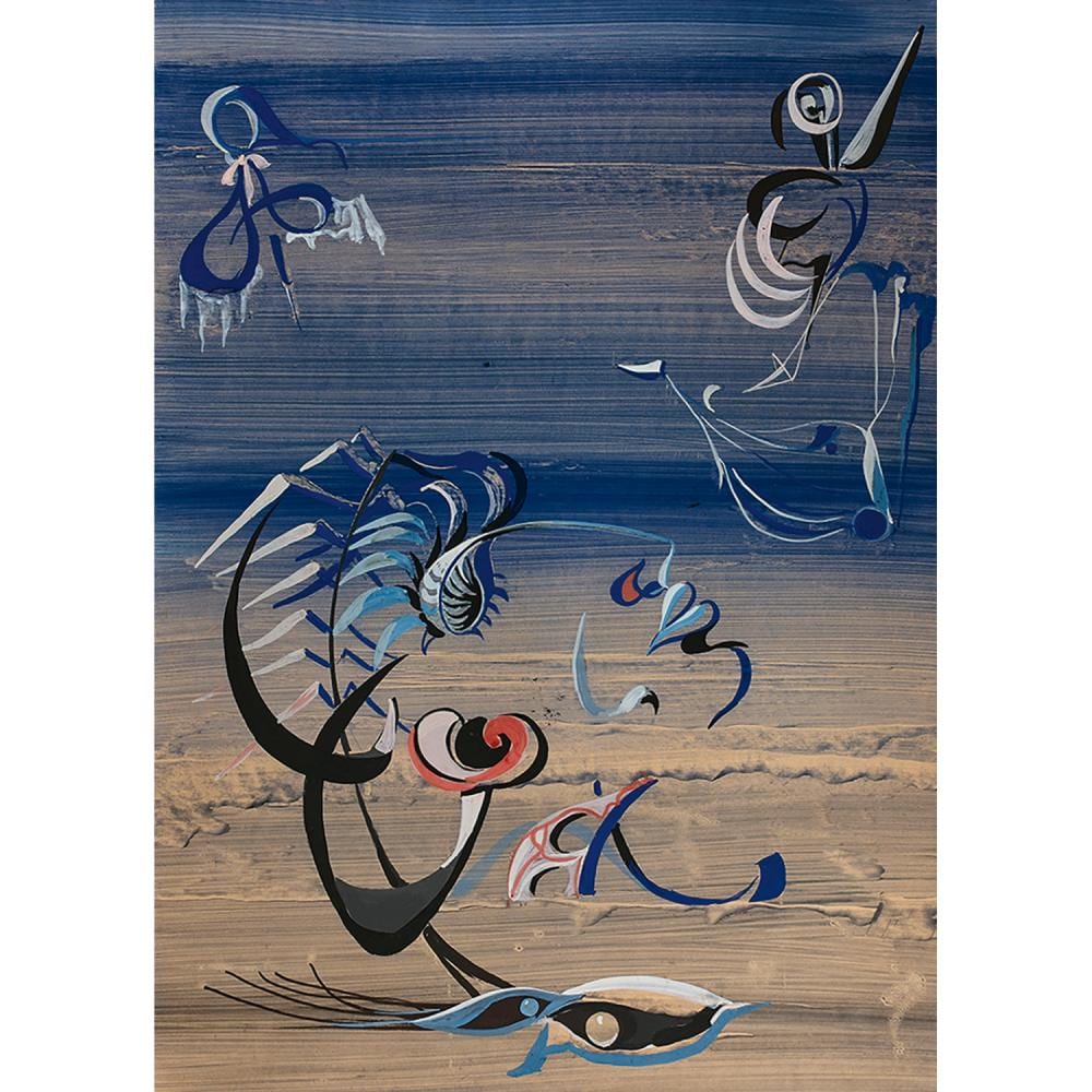 Edgar Jené comparable auction result: edgar jen 1904 1984 les ailes de l eau 1951 gouache sur papier trace de titre en bas gauche trace de signature et de d